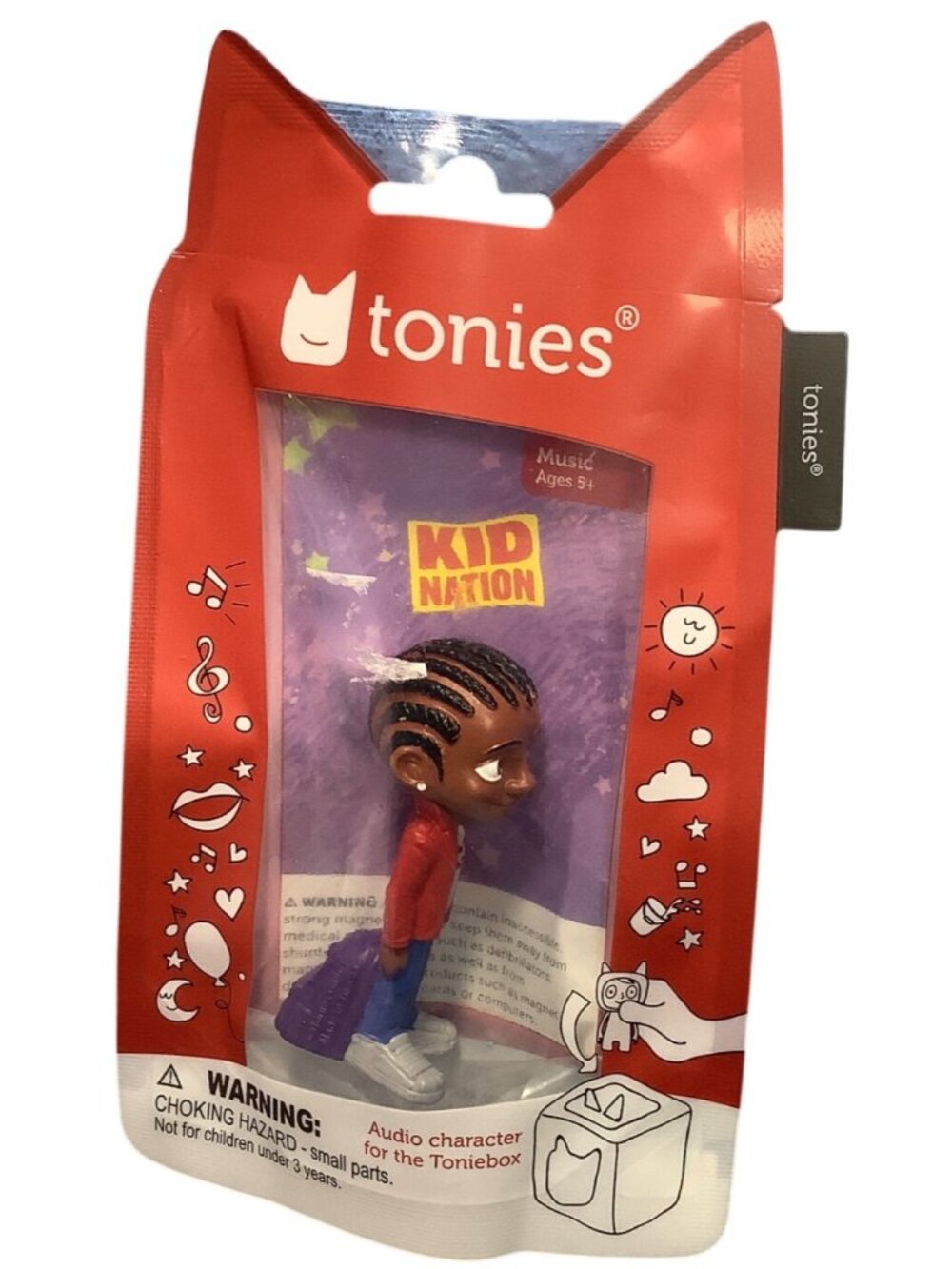 Tonies Kid Nation Audio Character For Toniebox Red Music Ages 5+ Approx 45 Min